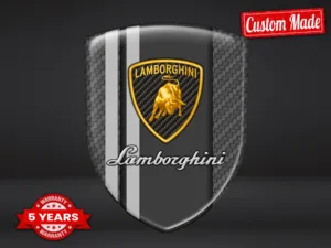 Lamborghini Stampa Adesivi Paraurti Alta Gamma Professionale Minimal